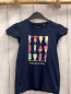 Preview:   T-Shirt Gr. 128  blau buntes Eis mit Glitzer 