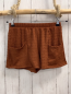 Preview: YFK Shorts  Gr. 134  braun Struktur Gummizugbund 