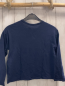 Preview: Benetton Langarmshirt Gr. 140  blau Pailettenschrift