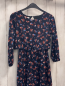 Preview: Naf Naf Kleid Gr. 128  blau rost rosa blau Muster