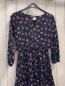 Preview: Naf Naf Kleid Gr. 128  blau rost rosa blau Muster