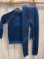 Preview: 2tlg Skiunterwäsche Gr. 122  blau hellblau