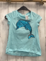 Preview: H&M T-Shirt  Gr. 134  hellblau türkis Pailettendelfin 