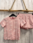 Preview: 2tlg  T-Shirt + Shorts  Gr. 146/152  rosa weiße Schrift Barbie 