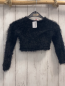 Preview:   Strickjacke  Gr. 110  schwarz flusig mit Pailetten 