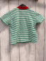 Preview:   T-Shirt Gr. 92  grün weiße Streifen Micky Mouse roter Bund 
