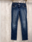 Preview:   Hose  Gr. 146  blau Jeans hellgrau mint Ziernähte Bund verstellbar 