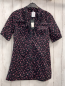 Preview: neu  Longbluse  Gr. 158/164  schwarz rot rosa Blumen 
