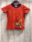 Preview: Schiesser  T-Shirt Gr. 98  rot blauer Bund gelber Bagger 