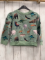 Preview: H&M Pullover Gr. 122  grün Tiere
