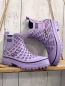 Preview: neu Looks  Gummistiefel  Gr. 38  lavendel graue Schrift 