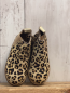 Preview: Mini Boden  Boots  Gr. 26  beige braun dunkelbraun leoprint mit Fell 