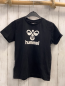 Preview: Hummel  T-Shirt  Gr. 140  schwarz weißes Label + weiße Schrift 