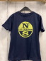 Preview: North Sails  T-Shirt  Gr. 140  blau gelb grauer Kreis mit Schrift 