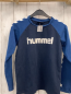 Preview: Hummel  Langarmshirt  Gr. 140  dunkelblau blau mit weißen Zackenstreifen + Schift 