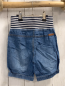 Preview: Jako-o  Shorts  Gr. 104  blau Jeans blau weißer Streifenbund 