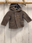 Preview: Zara  Strickjacke  Gr. 68  braun Rippen Kapuze 