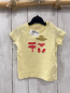 Preview: Esprit  T-Shirt  Gr. 62  gelb goldener Glitzerhut roter Druck mit Schrift 