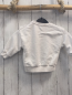 Preview:  Pullover  Gr. 74  weiß Rüschen goldenes Herz + goldene Fußspuren 