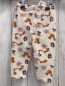 Preview:  Hose Gr. 80  weiß Fleece Blumen Eichhörnchen