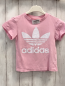 Preview: Adidas  T-Shirt  Gr. 110  rosa weißes Lable weiße Schrift 