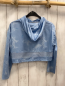 Preview: Stitch  Langarmshirt Gr. 134  hellblau bunt Kapuze Stitch 