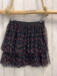 Preview: Zara  Rock Gr. 152  schwarz crincled Blumen 