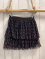 Preview: Zara  Rock Gr. 152  schwarz crincled Blumen 