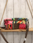 Preview: Desiugal  Tasche braun pink rosa bunt mit Blumen und Streifen 