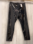 Preview: neu H&M  Hose  Gr. XL  schwarz Lack 
