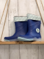 Preview: neu  Gummistiefel  Gr. 28  blau mint Bund mit Tropfen gefüttert 