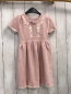 Preview: Cupcakes & Cashmere  Kleid  Gr. 104  rosa Strick Lochmuster weiße Stickerei 