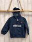 Preview: Ellesse Regenjacke  Gr. 98  blau Bauchtasche mit Schrift Kapuze 