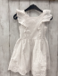 Preview:   Kleid  Gr. 104  weiß Rüschen mit Lochstickerei 