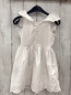 Preview:   Kleid  Gr. 104  weiß Rüschen mit Lochstickerei 