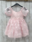 Preview:   Kleid  Gr. 104  rosa Tüllüberkleid mit Blumen und Pailetten 