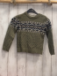 Preview: Jarvis Archer  Pullover  Gr. 104  kiwi + hellgrau blau mint dunkelblaues Muster mit Rauten 