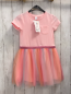 Preview: neu  Kleid  Gr. 122  rosa Oberteil bunter Tüllüberrock 