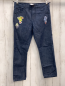 Preview: Kenzo  Hose  Gr. 152  blau jeans bunte Aufnäher 
