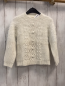 Preview: Mango  Pullover  Gr. 116  weiß Strick Zöpfe Noppen 