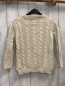 Preview: Zara  Pullover  Gr. 122  beige Strick Zöpfe 