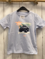 Preview: Tom Tailor  T-Shirt  Gr. 116  flieder schwarzer Jeep Palmen weiße Schrift 