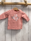 Preview: Name it  Langarmshirt  Gr. 56  rosa weiße Schrift graue Herzen 