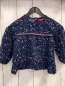 Preview: S´Oliver  Bluse  Gr. 80  blau Blumen Zackenstreifen Schmetterlinge 