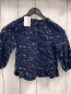 Preview: S´Oliver  Bluse  Gr. 80  blau Blumen Zackenstreifen Schmetterlinge 