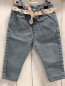 Preview: Vertbaudet  Hose  Gr. 74  petrol mit beige Blumengürtel 
