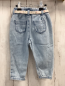 Preview: Vertbaudet  Hose  Gr. 68  blau Jeans mit weißem Blumengürtel