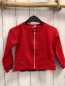 Preview:   Sweatjacke  Gr. 80  rot golender Reißverschluss 