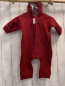 Preview: Ehrenkind Walkoverall Gr. 62/68  rot 100 % Schurwolle