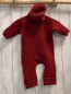 Preview: Ehrenkind Walkoverall Gr. 62/68  rot 100 % Schurwolle